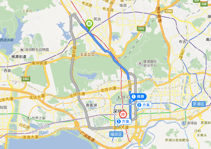 外地车进深圳交通路线图